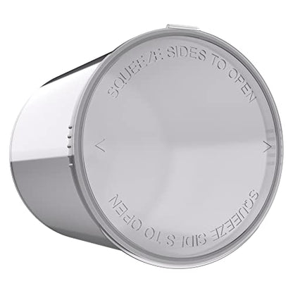 90 Dram CR Plastic Packaging Pop Top Containers - Child Resistant Travel Holder Vial Bottles - 60 qty (Smoke)