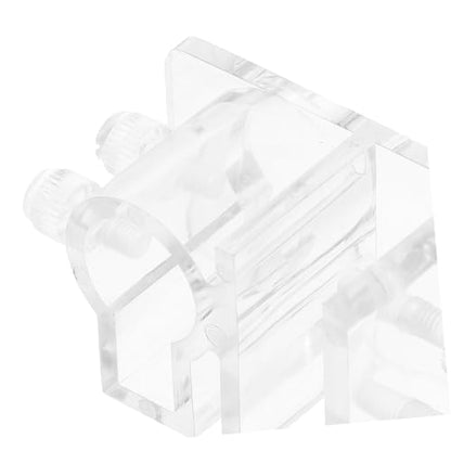 UKCOCO Aquarium Dosing Pump Hose Holder Sturdy Acrylic Tube Clamp Easy Install for Fish Tank Water Pipe