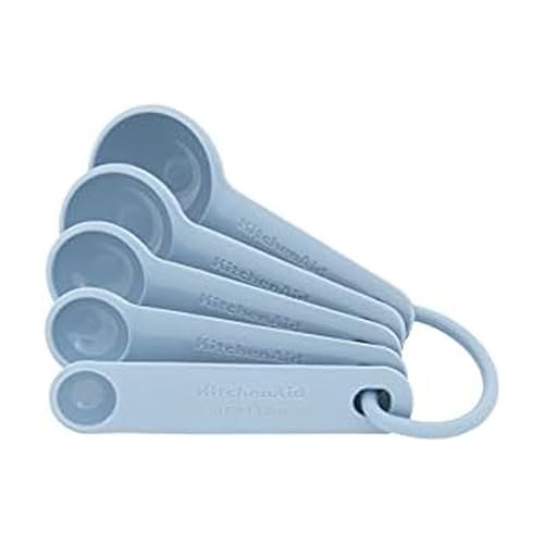 KitchenAid Universal Measuring Spoon Set, 5-Piece, Blue Velvet - color: Blue Velvet