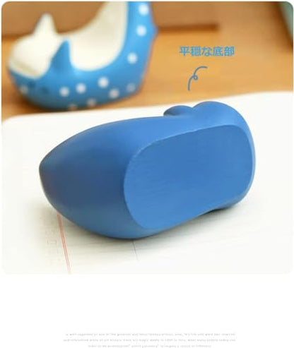 Smartphone Stand, Penguin, Aquarium Series, Tabletop, Stand, Anti-Slip, Compact, Memo Holder, Resin Crafts, Valentine's Day, Christmas Present (Whale Shark)