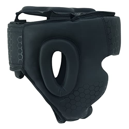 PFG Headgear for Boxing MMA Muay Thai Training - color: Black, size: Small-Medium