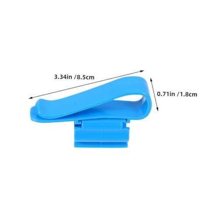 YARNOW 8PCS Adjustable Aquarium Water Hose Clamps Soft PVC Tube Fixing Clips for Fish Tank Space-Saving Hose Holder and Connector - color: Blue