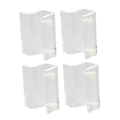 BESPORTBLE 12pcs Acrylic Fish Tank Cover Support Bracket Fixed Tool for Open Rib Aquariums Holder for Turtle Tanks Pet Boxes Compatible Thick