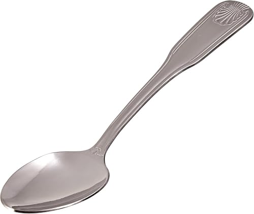 New Star Foodservice Shell Pattern 18/0 Stainless Steel Serving Spoon, 8.4-Inch, Set of 12, Commercial Grade - size: Serving Spoon (8.4-Inch)