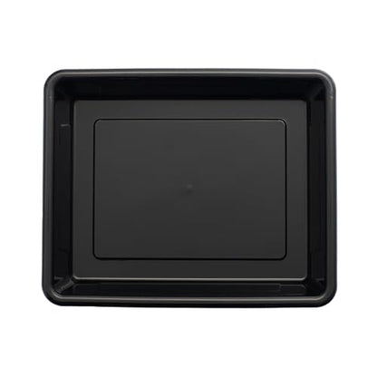 Storex Storage Tray, Letter Size, 10 x 13 x 3 Inches, Black (1 Tray only) (Pack of 4) - size: 13" x 10" x 3" (Pack of 4)