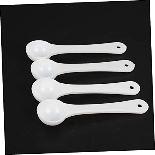 Mobestech 60pcs Pet Medicine Measuring Spoons Gram Quantitative Scoops for Precise Powder Measurement Lightweight Pet Supplies for Easy Dosing Fish Tanks and Animals
