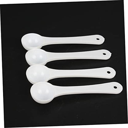 Mobestech 60pcs Pet Medicine Measuring Spoons Gram Quantitative Scoops for Precise Powder Measurement Lightweight Pet Supplies for Easy Dosing Fish Tanks and Animals
