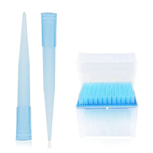 1000ul Pipette Tips - Universal Pipette Tips - Racked,RNase/DNase Free & Pyrogen Safe, 96 Tips/Rack Pk x 10 Racks（960 Tips） - size: 1000ul - Blue