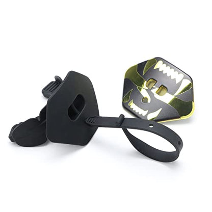 Football Mouth Guard Double Braces Mouth Guard Upper and Lower Teeth Protection Mouth Guard No Boil-Instant Fit for Youth and Adults(Yellow) - color: Yellow