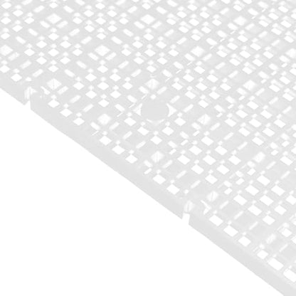 Cabilock 10pcs Aquarium Egg Crate Grid Fish Tank Divider Plastic Bottom Filter Tray 30x15cm White Mesh Panel for Fish Separation and Breeding Maintenance