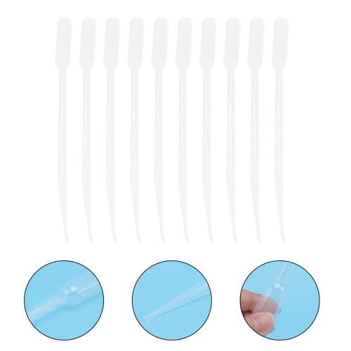 DOITOOL 10pcs Marine Fish Feeders Shrimp Liquid Feeders Plastic Syringe Tubes 5ml Long Feeding Tubes for Aquarium Coral and Tropical Fish Feeding