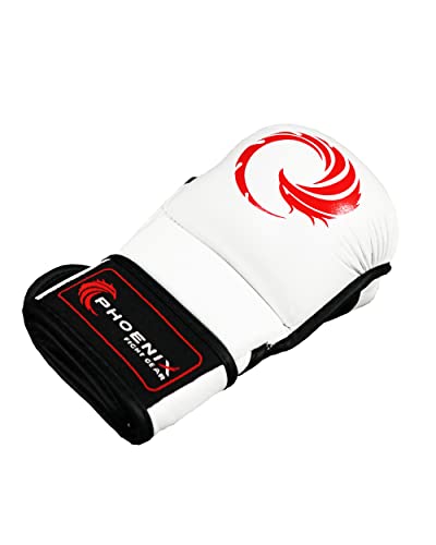 Flight MMA Training Gloves - color: White, size: Small