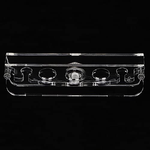 Acrylic Transparent Aquarium Tool Holder, Maintenance Rack S, White Clear, Space Saving Organizer - Durable Material, Easy Installation, Ideal for Fish Tank Tools