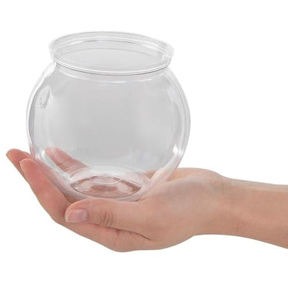 Fun Express Clear Plastic Fish Bowl - Versatile Party Decor for Birthday Parties Events & Creative Displays - Perfect for Centerpieces Favors & Themed Decorations - 1 Piece
