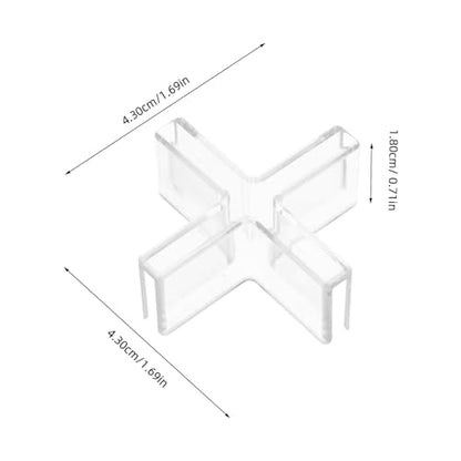 Alipis Aquarium Lid Clips Set 10pcs Glass Fixing Clamps Transparent Plastic Easy Install for Aquarium Decor Fish Tank Partition