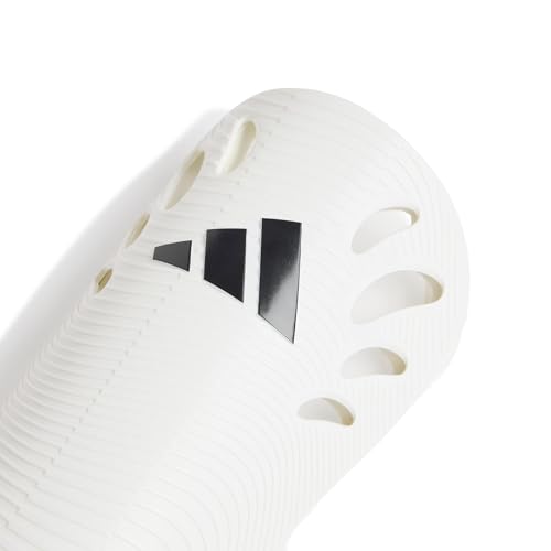 adidas Unisex Adiflex Soccer Shin Guards - color: White/Black, size: X-Small