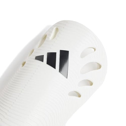 adidas Unisex Adiflex Soccer Shin Guards - color: White/Black, size: X-Small