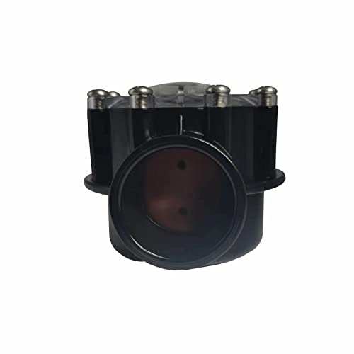 7235 Check Valve 180-Dgree,1-1/2-Inch to 2-Inch Replacement for Pools and Spas Straight Through Flow (Black)