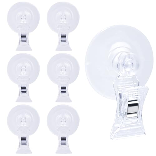 Aquarium Plant Clip - Suction Cup Clips for Convenient Fish Feeding | Rust-Proof Material, Secure Hold, Water-Safe Accessories (4)