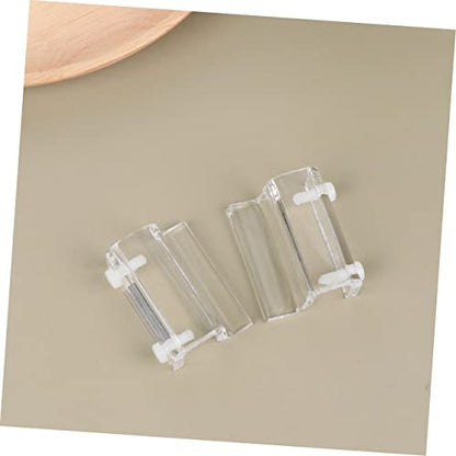 4pcs Acrylic Fish Tank Cover Holder Bracket Support for Open Aquariums Compatible Practical Rack for Turtle Tanks and Pet Boxes