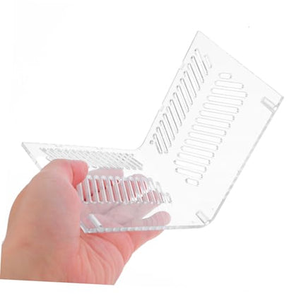 Toyvian Aquarium Divider Tray Acrylic Fish Tank Grid for Clean Healthy Environment