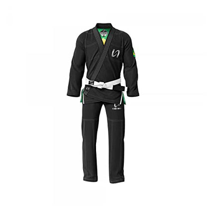 Ultimate - Brazilian Jiu Jitsu Gi - Inner Sublimation of Brazil Flag - size: A3