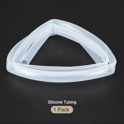 1m(3.3ft) 12mm(1/2") ID x 14mm(9/16") OD Silicone Tubing Clear Industrial Plastic Tubing Pure Silicone Hoses for Pump Siphoning Draining Irrigation Brewing - color: Clear, size: 1/2" x 9/16"