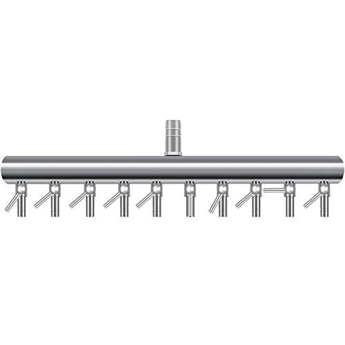 10-Way Air Flow Control Lever Valve with Airline Tubing Connector for Aquarium Fish Tank