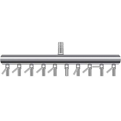 10-Way Air Flow Control Lever Valve with Airline Tubing Connector for Aquarium Fish Tank