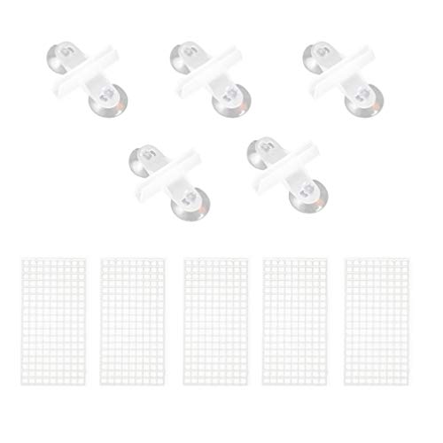 balacoo 10pcs Bottom Plate for Fish Tank Isolation Creative Segregation Boards Clips Safe Material for Betta Fish and Breeding Easy Installation to Prevent