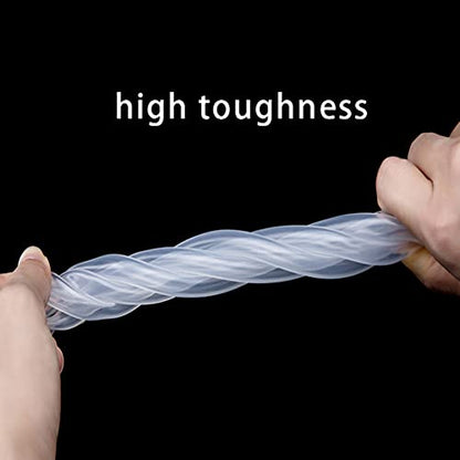Silicone Tubing 6mm (1/4") ID x 10mm OD Food Grade High-temperature Pure Silicone Hose Tube Clear Pipe for Home Brewing Air and Liquid Transfer (Length 10 Meter- 33FT) - size: 6mmx10mm, style: 10M