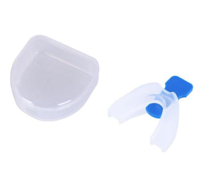 Boil & Bite Double Side Full Mouth Guard Boxing Gum Shield Sports Teeth Protector with Case