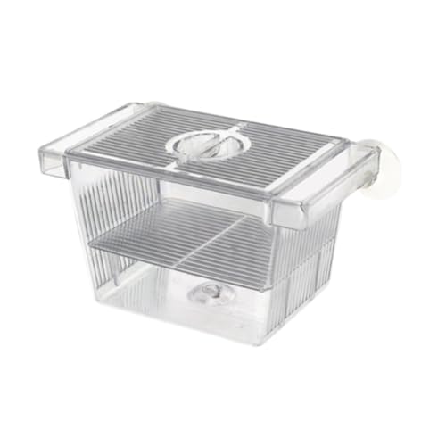 Fish Breeding Isolated Box Float Hatching Separation Acrylic Hatching Box Fish Tank Hatchery for Clownfish Guppy, S