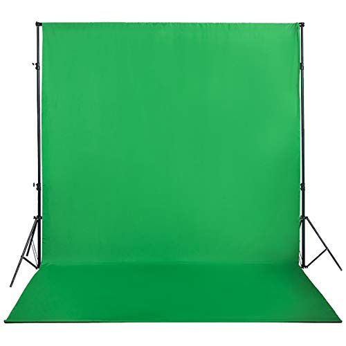 Green Screen Backdrop 8x10ft Photo Backdrop Chromakey Muslin Portrait Green Backdrop for PS Keying/Video Creation/Studio Portrait Shoots - color: Green, size: 8x10ft