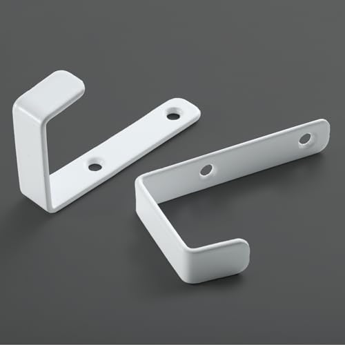 Heavy Duty Hooks, Stainless Steel Hooks for Hanging, Wall Mount Hook, Coat Hook, Wall Hooks Towel Hook Garage Holder Screw Hanger, Utility Hooks, 6 Pack (White) - color: White