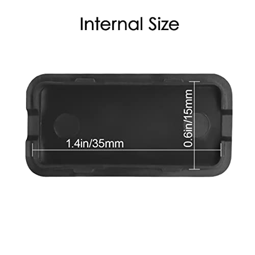 Project Box 10 Pieces ABS Plastic Electrical Project Case Small Junction Box for Electronics Black 1.6 x 0.8 x 0.4 inch (40 x 20 x 11 mm) - size: 1.6" x 0.8" x 0.4"(10pc)