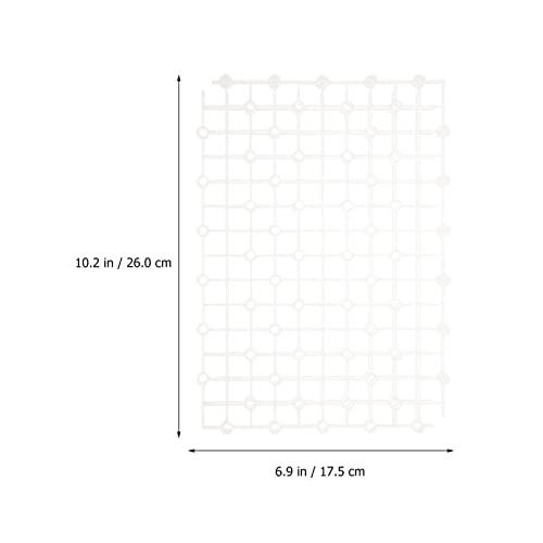 Newborn Photography Props 2pcs Aquarium Fish Tank Divider Trays Plastic Egg Crate Tray Grid Bottom Board Fish Separator 26x17.5x0.5CM Transparent Small Fish Tank - color: Transparent