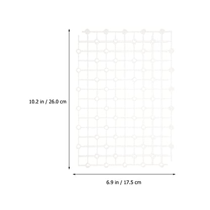 Newborn Photography Props 2pcs Aquarium Fish Tank Divider Trays Plastic Egg Crate Tray Grid Bottom Board Fish Separator 26x17.5x0.5CM Transparent Small Fish Tank - color: Transparent