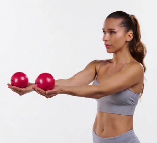 AEROMAT Mini Weight Balls - Come in Pairs - 3.5" Diameter - Intended for Strength Training /Rehabilitation Exercises