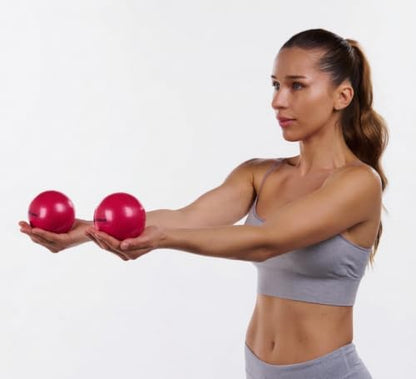 AEROMAT Mini Weight Balls - Come in Pairs - 3.5" Diameter - Intended for Strength Training /Rehabilitation Exercises
