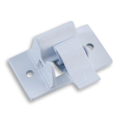 2PC 3104653.005 RV Awning Bottom Mounting Bracket White | Steel & aluminum build, rust-proof, with sealing gasket, fits 8300 8500 9000 awnings