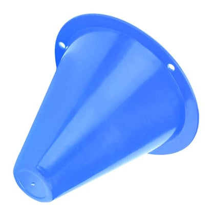 10pcs Football Cones Soccer Training Discs Football Marker Poles Flat Square Bottom Stackable for Soccer Training - color: Blue
