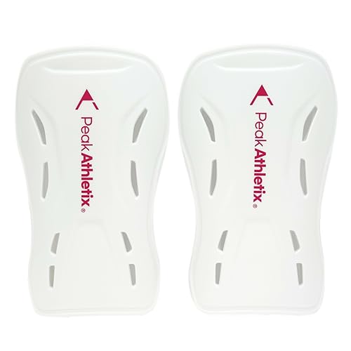 Soccer Shin Guards – Lightweight Protective Gear for Youth & Adults - color: White, size: Small-Medium