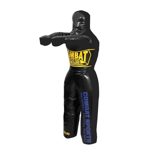 Combat Sports Legged Grappling Dummy – 35 to 140 lb Nylon Training Partner for MMA, Jiu-Jitsu, Wrestling, Takedowns, Throws, Submissions & Striking | Reinforced vinyl nylon build, realistic leg design for takedowns throws submissions, 35-140 lb options, s