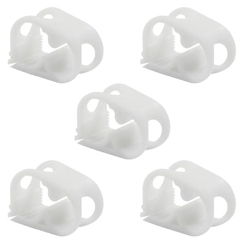 5Pcs Plastic Tubing Clamps Adjustable 1/4"-1/2" Plastic Hose Clamp, Laboratory Pinch Valve for Tubing 3-6mm - size: 1/4"-1/2"