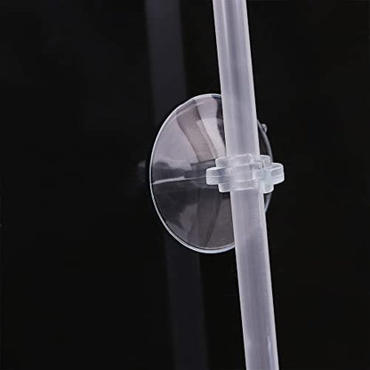 Leadigol 10 PCS Aquarium Pipe Suction Cups,Cup Holder Sucker 10 PCS Aquarium Suction Sucker 4mm/6mm Pump Airline Tube Air Pumps Accessories for Fish Tank