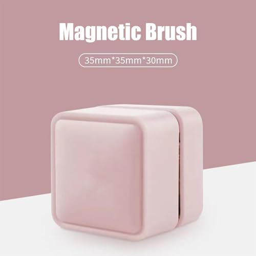 Aquarium Magnet Glass Cleaner,Small Brush Scrubber Remover | Fish Tank Scrubber,for Saltwater Betta Algae Turtle Reptile Terrarium Wall Kitchen Living Room Water - color: Pink