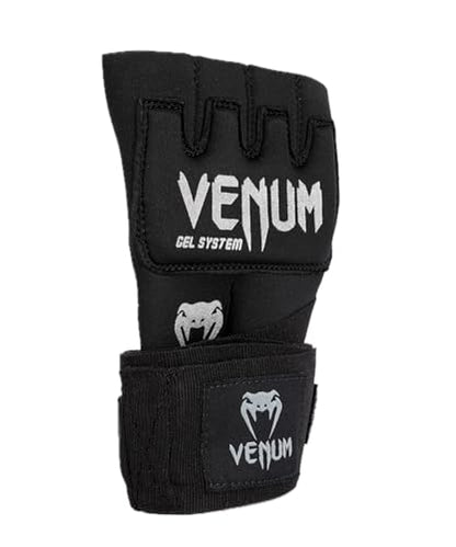 Venum Venum Gel Kontact Quick Wraps - color: Black/Silver, size: X-Small