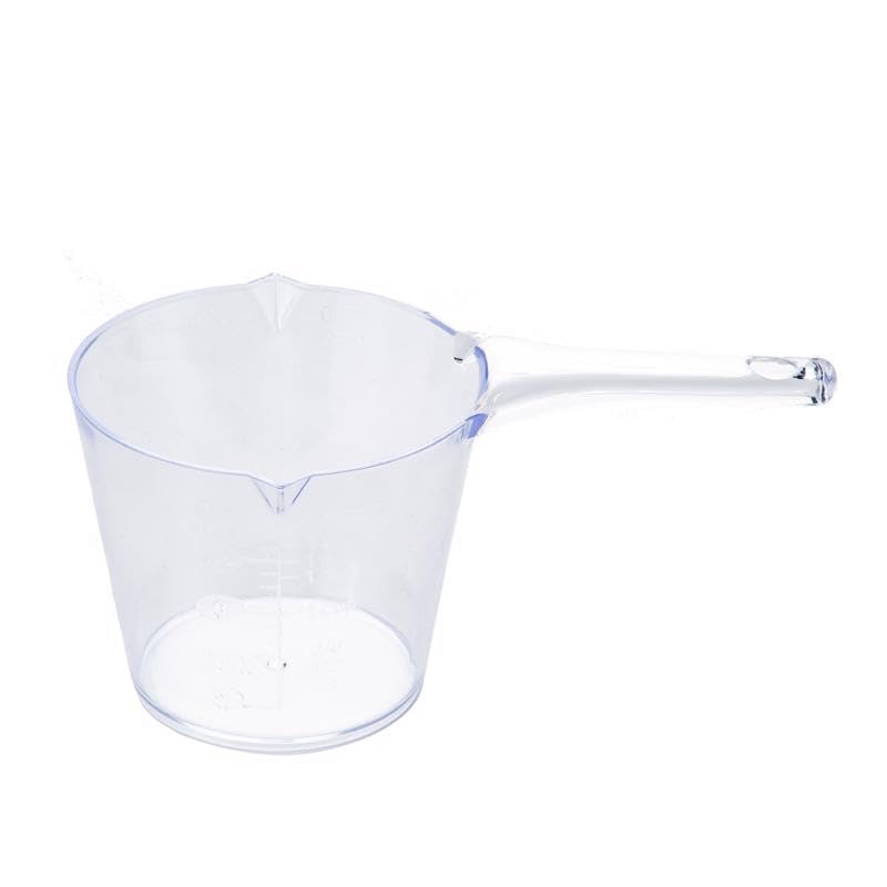 Rocky Mountain Goods 1-Cup Clear Plastic Measuring Cup – Metric and US Graduations – Ideal for Dog Food, Liquids, Cat Goods, Solids, Dry Ingredients, Peanut Butter, Sticky Products – Dishwasher Safe
