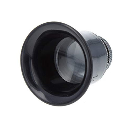Universal Tool Plastic Jewelers Loupe 25mm Diameter Glass Lens Magnifier (14X) - size: 14X